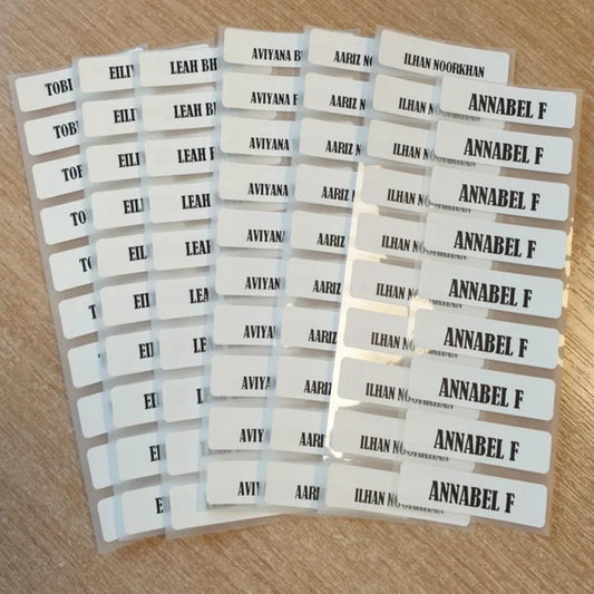 Iron On Name Labels