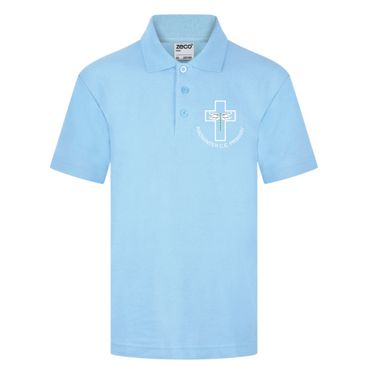 Radwinter C of E Primary School Sky Blue Embroidered Polo Shirt