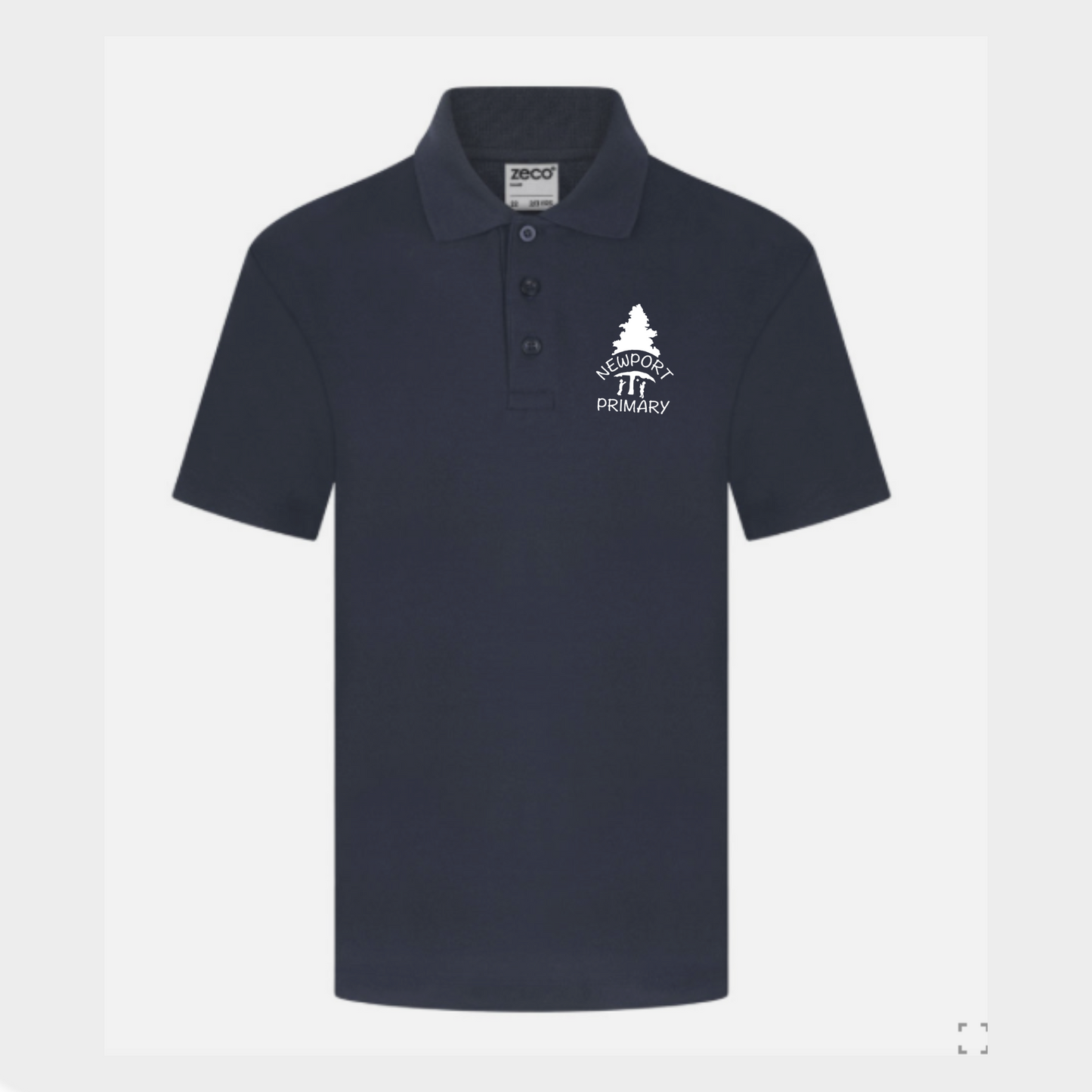 Newport Embroidered Navy Polo Top