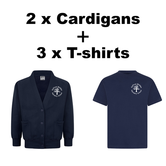 Saffron Walden nursery School T'shirt & Cardigan Bundle