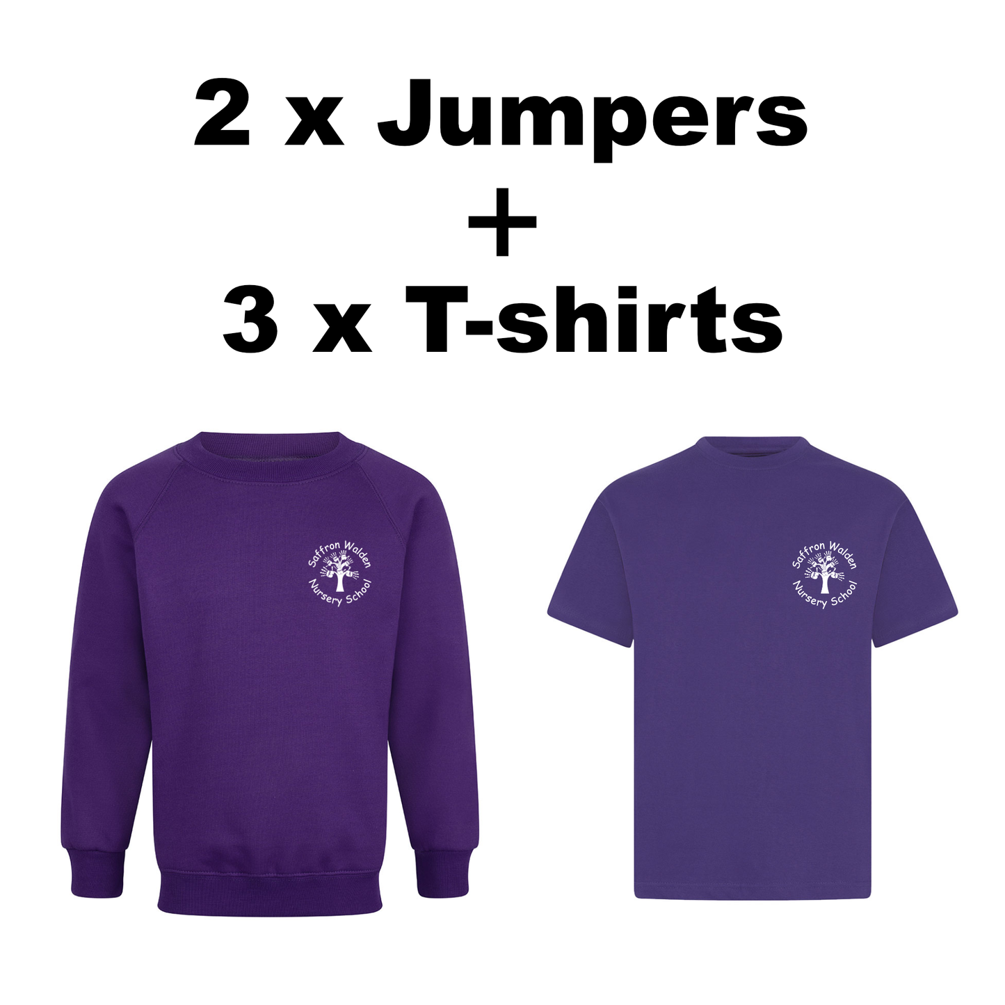 Saffron Walden Nursery School T'shirt & Jumper Bundle
